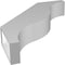 Ekena Millwork 5 1/2-in. W x 28-in. D x 32-in. H Funston Architectural Grade PVC Knee Brace BRCP055X28X32FST - alternate 5